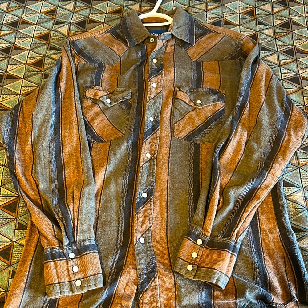 Vintage Wrangler Western Pearl Snap